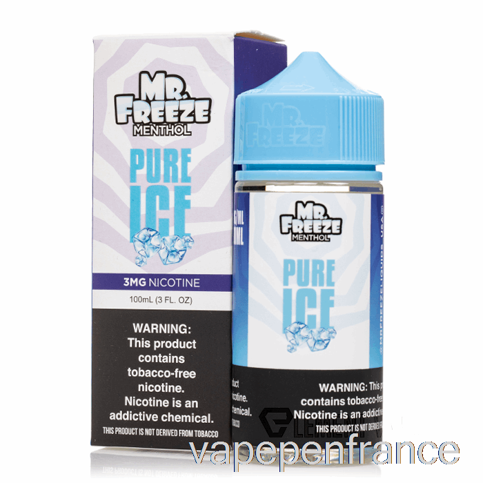 Glace Pure - Mr Freeze - Stylo Vape 100 Ml 0 Mg